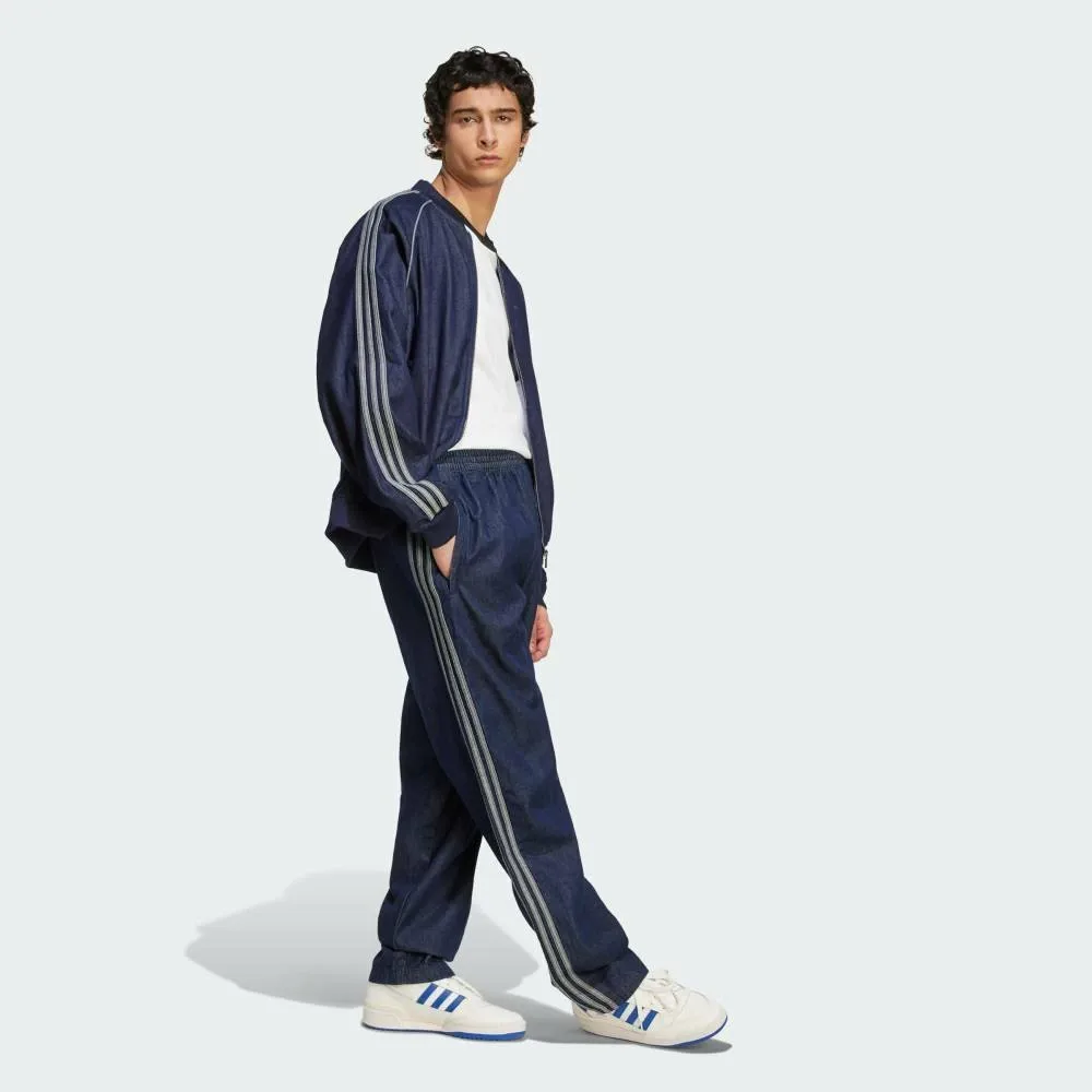 Спортивные брюки Adicolor Loose Track Pants цвета «каменный деним» Adidas, blue — фото 3
