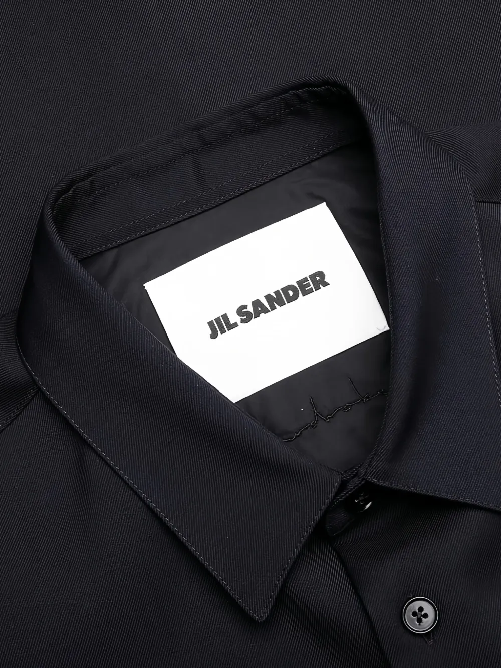 Рубашка с застежкой на пуговицы и карманом JIL SANDER, синий — фото 4