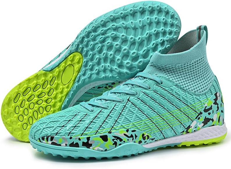 

Мужские футбольные бутсы TF, футзальные кроссовки, теннисные кроссовки на высокую подошву, дышащие футбольные ботинки Generic, синий