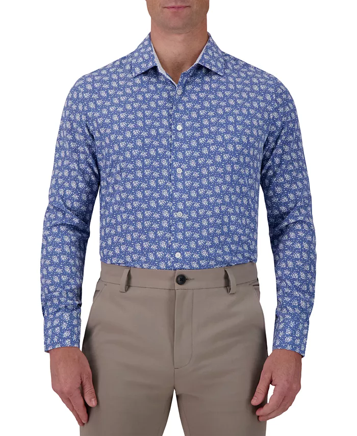 

Мужская рубашка с цветочным принтом Slim-Fit Report Collection, синий