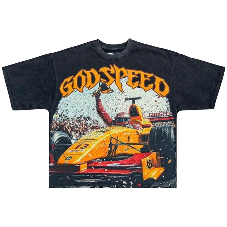 

Футболка Godspeed F1 Finishline T-Shirt, Black Wash