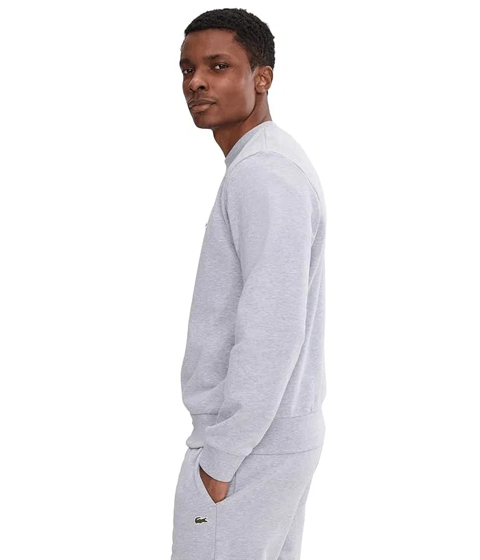 Свитшот из органического хлопка Classic Fit Fleece Lacoste, Grey — фото 3