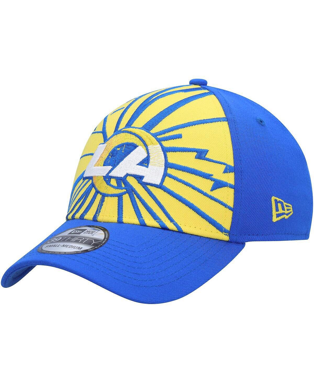 

Мужская золотая кепка Royal Los Angeles Rams Shattered 39Thirty Flex Hat New Era