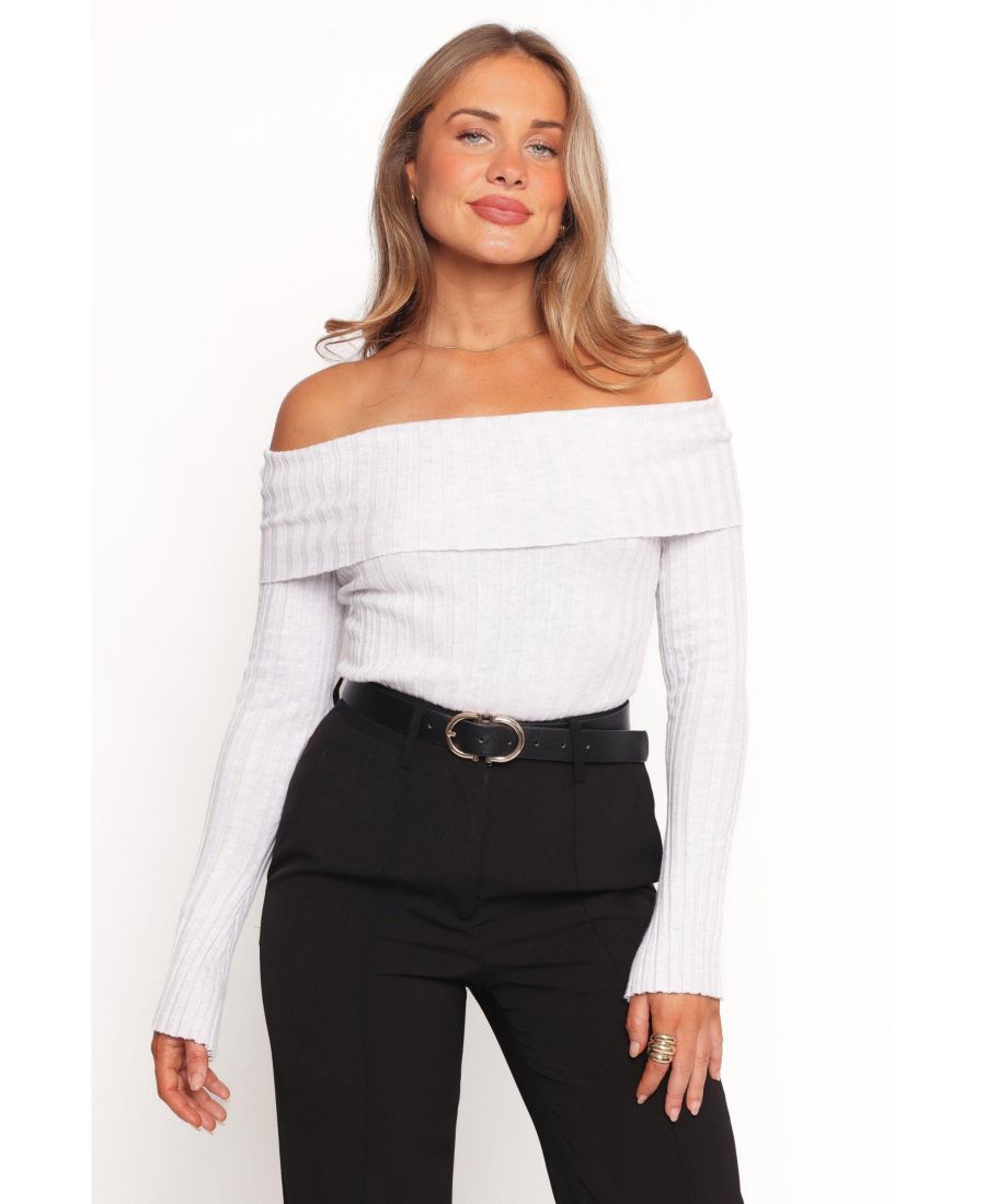 

Женская блузка Anderson Wide Rib с открытыми плечами Petal and Pup, Grey