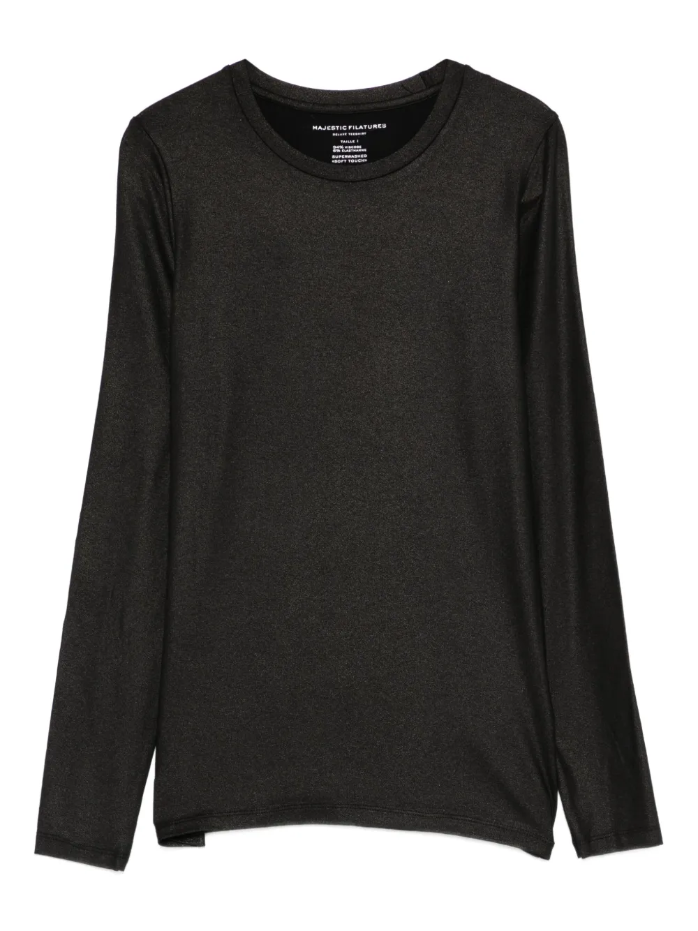 

Футболка с длинными рукавами Majestic Filatures, черный