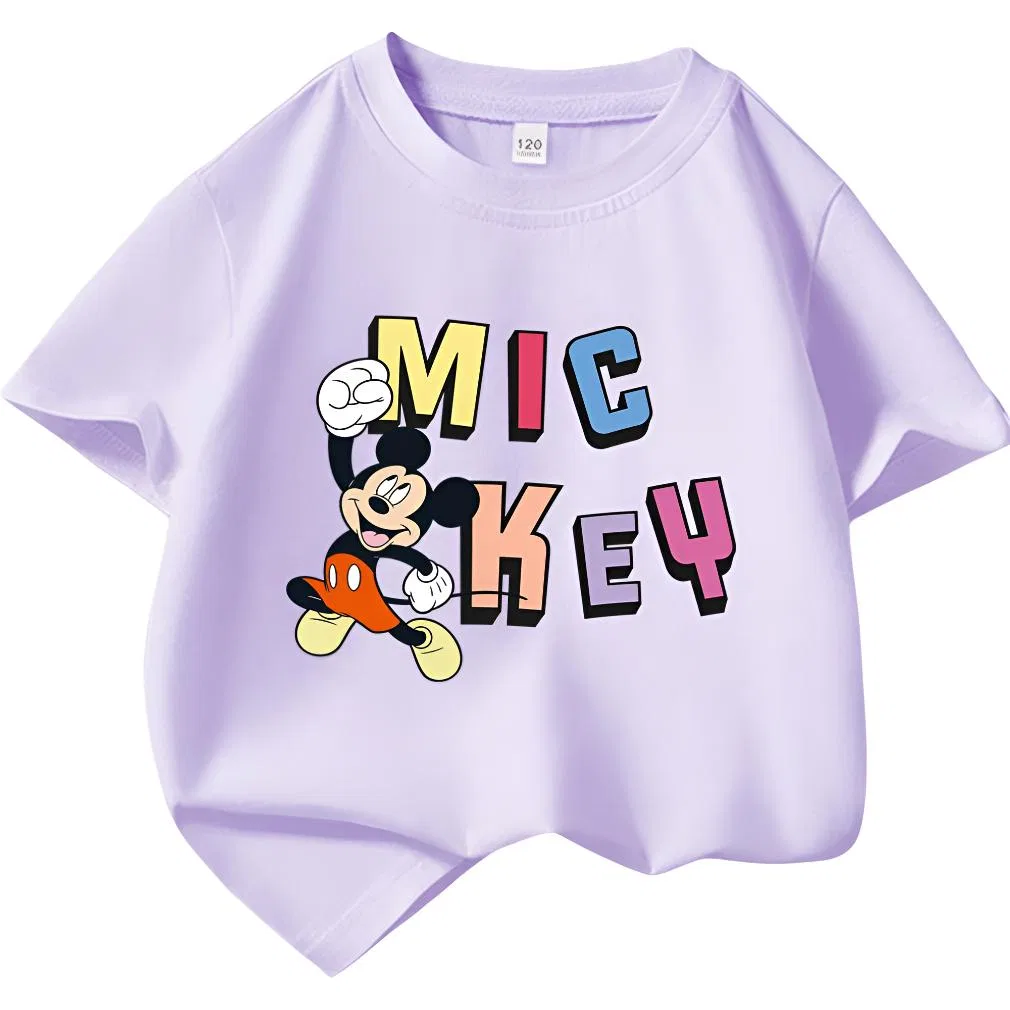 Футболка детская с Микки Маусом Disney фиолетовая