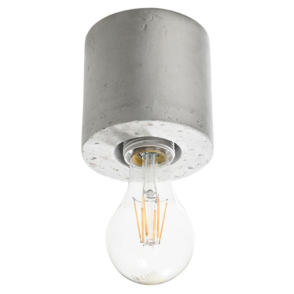 

Потолочный светильник SALGADO бетон 1xE27 60Вт бетон 10x10x10см Sollux Lighting