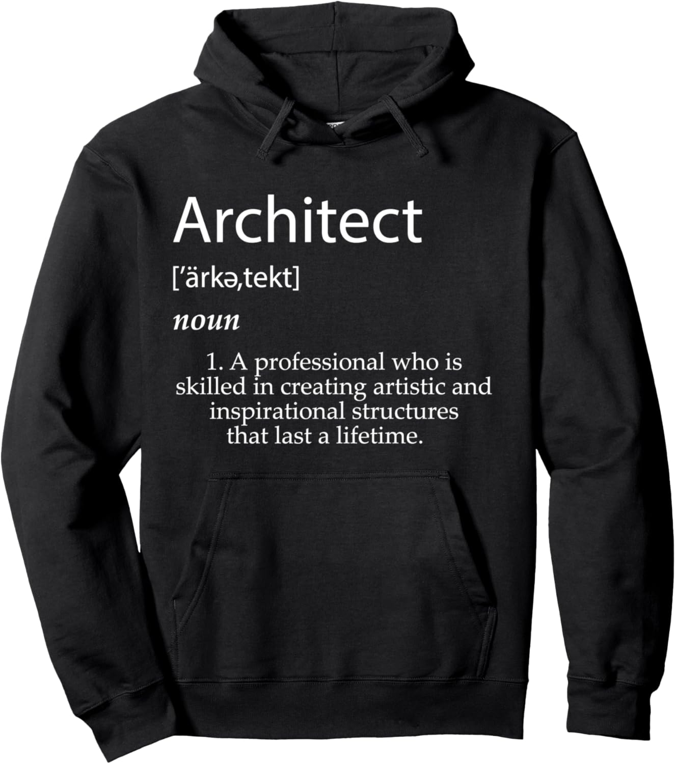 

Определение архитектора - Подарок для студента-архитектора. Толстовка Official Architect Gifts Co., черный