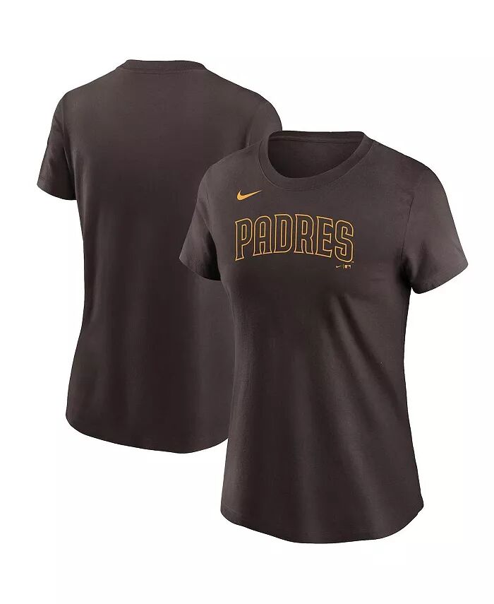 

Женская коричневая футболка с надписью San Diego Padres Nike