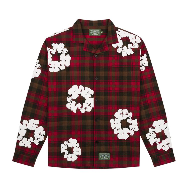 

Рубашка Denim Tears Wreath Pajama Shirt 'Red', разноцветный