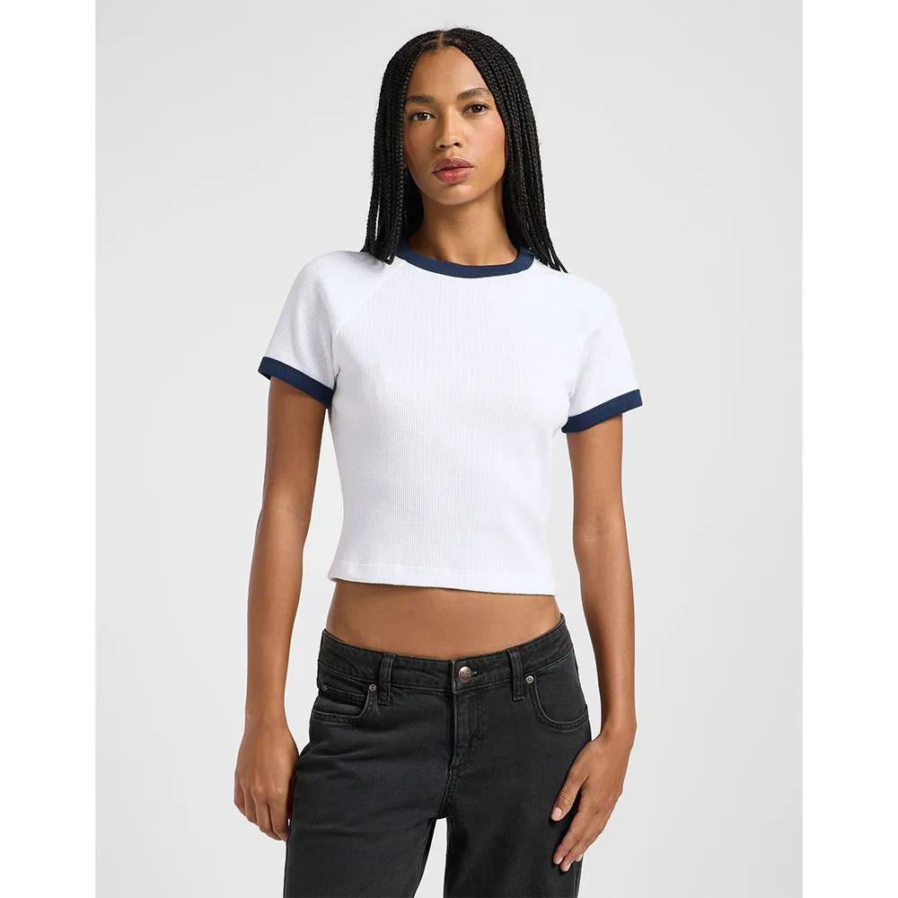 

Футболка с коротким рукавом Lee Ringer Raglan, белый