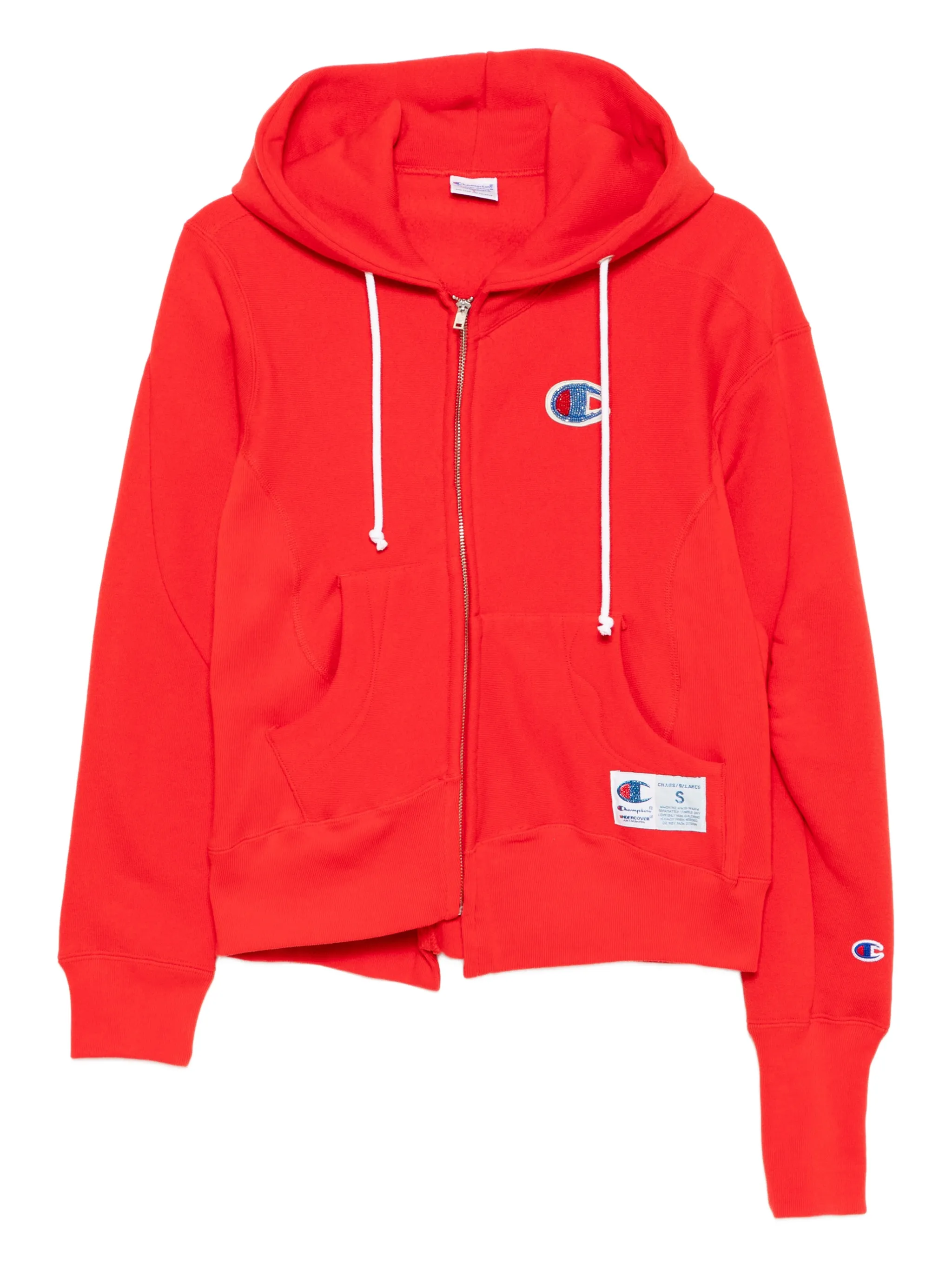 

Худи асимметричного кроя Undercover, красный