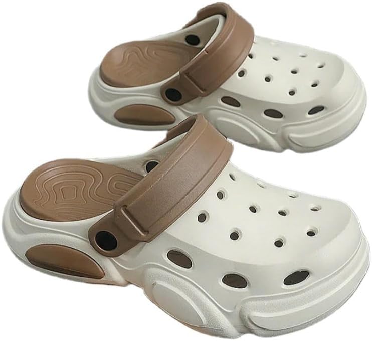 

Летние мужские сандалии с толстой подошвой, нескользящие, дышащие, закрытые носки, повседневная обувь для пляжа Dmmwcx, хаки