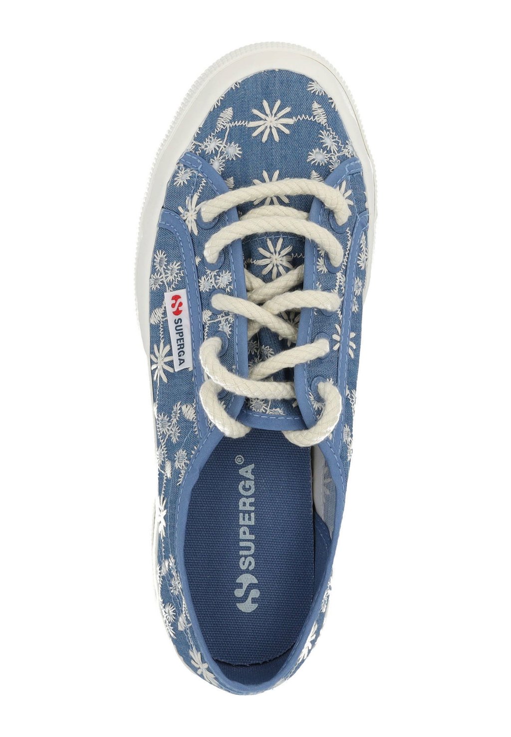 Повседневные туфли на шнуровке Superga, синий — фото 3
