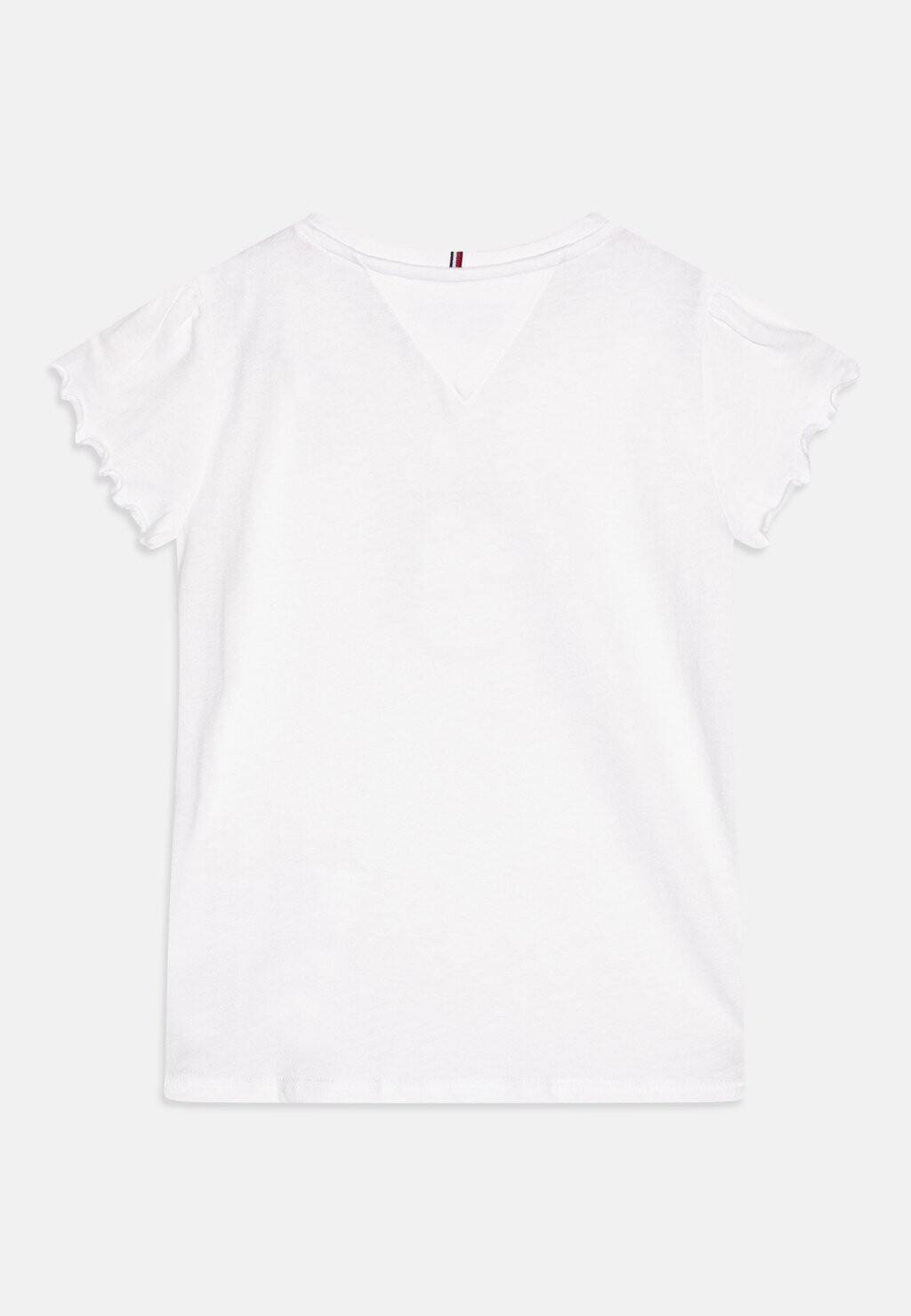 Базовая футболка Essential Ruffle Sleeve Tommy Hilfiger, белая — фото 3