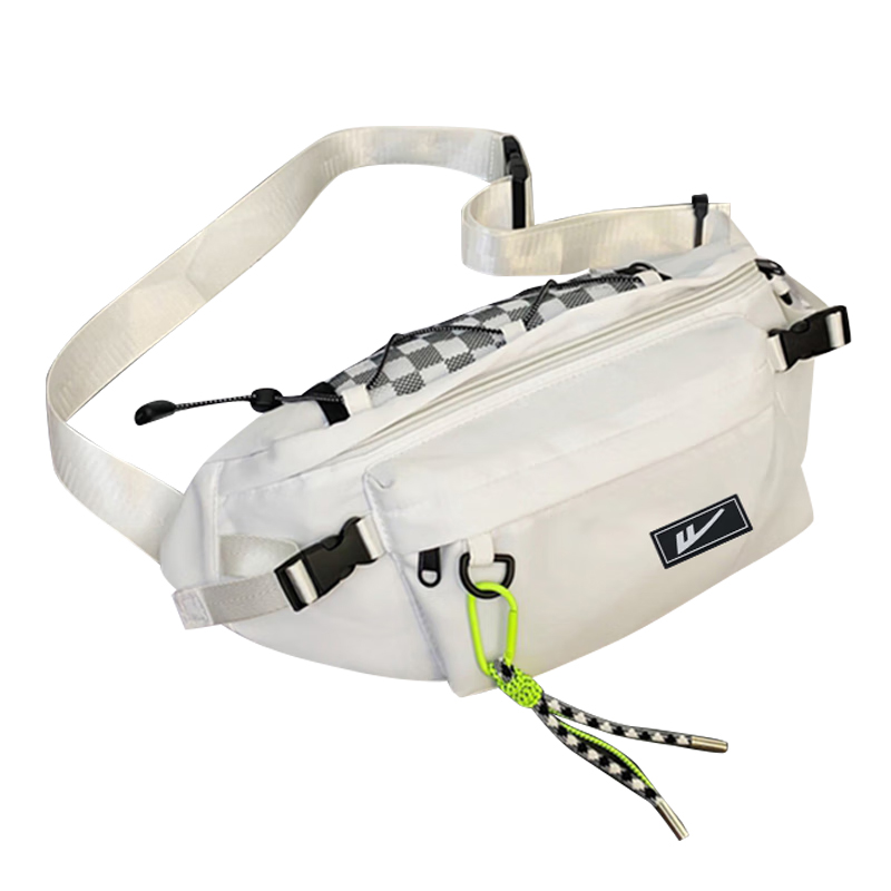 

WARRIOR Нейлоновый наплечный рюкзак унисекс черно-белый, White[without Charm]