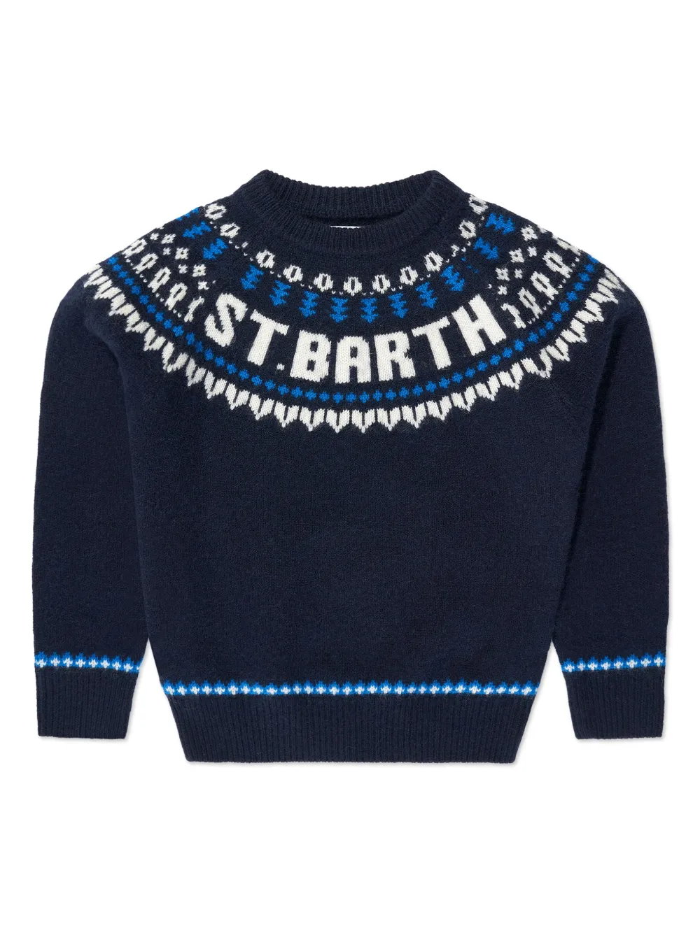 

Джемпер с узором MC2 Saint Barth Kids, синий