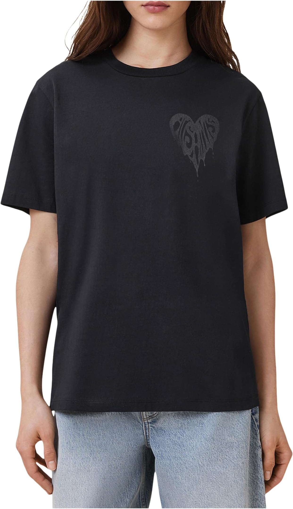 

Футболка AllSaints Poster Bf Tee, черный