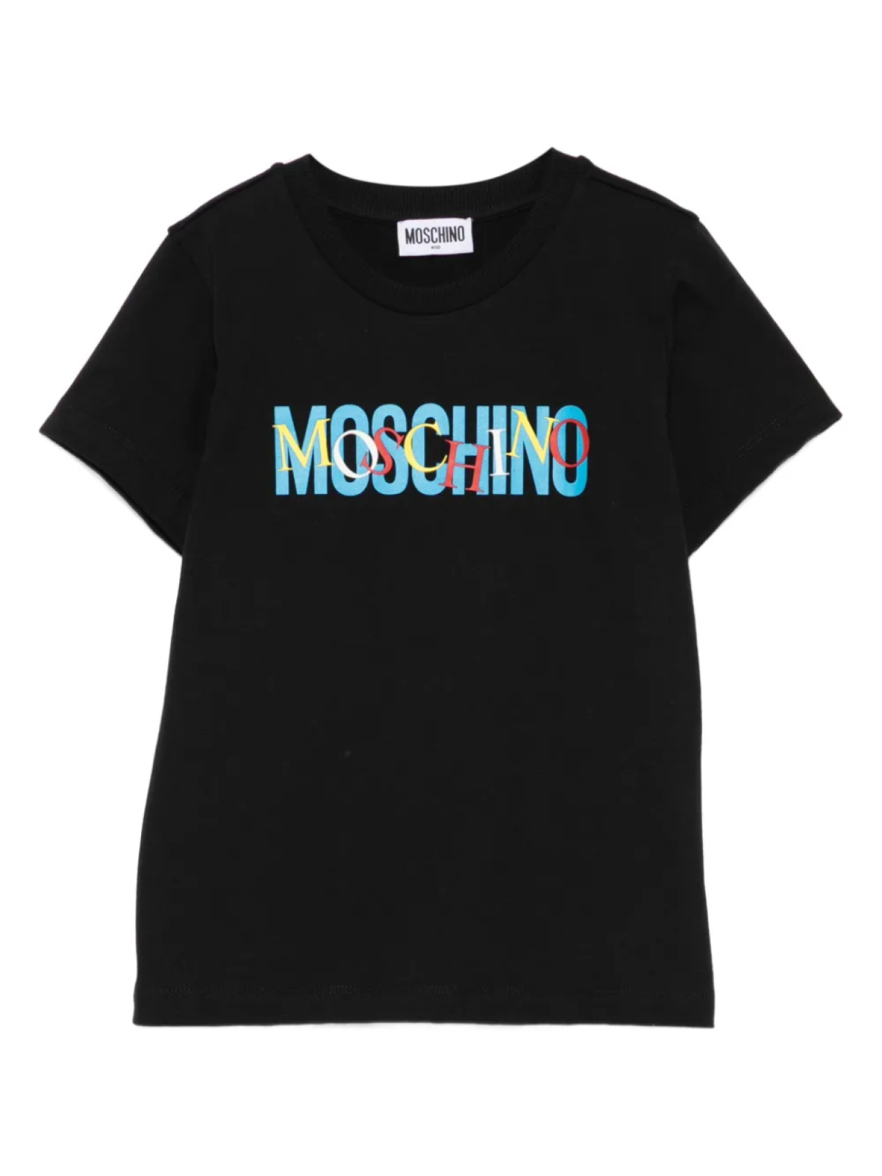 

Moschino Kids футболка с логотипом, черный