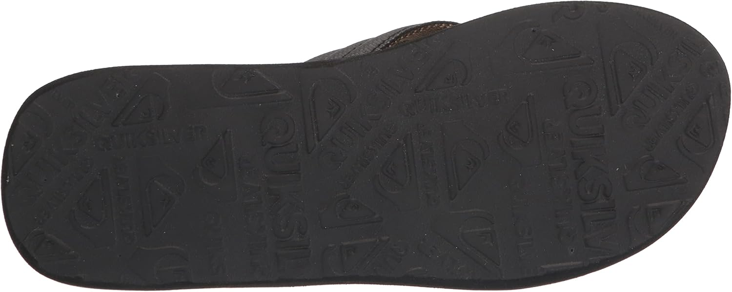 Quiksilver mens Carver Print Flip Flop Сандалии, черный — фото 4