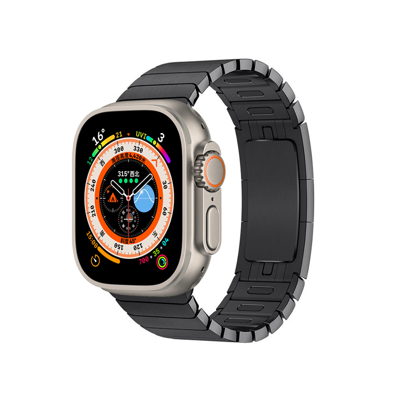 

Biaodaige Часы Watch Band Apple Compatibility Made Of Steel, Chain steel belt【Black】