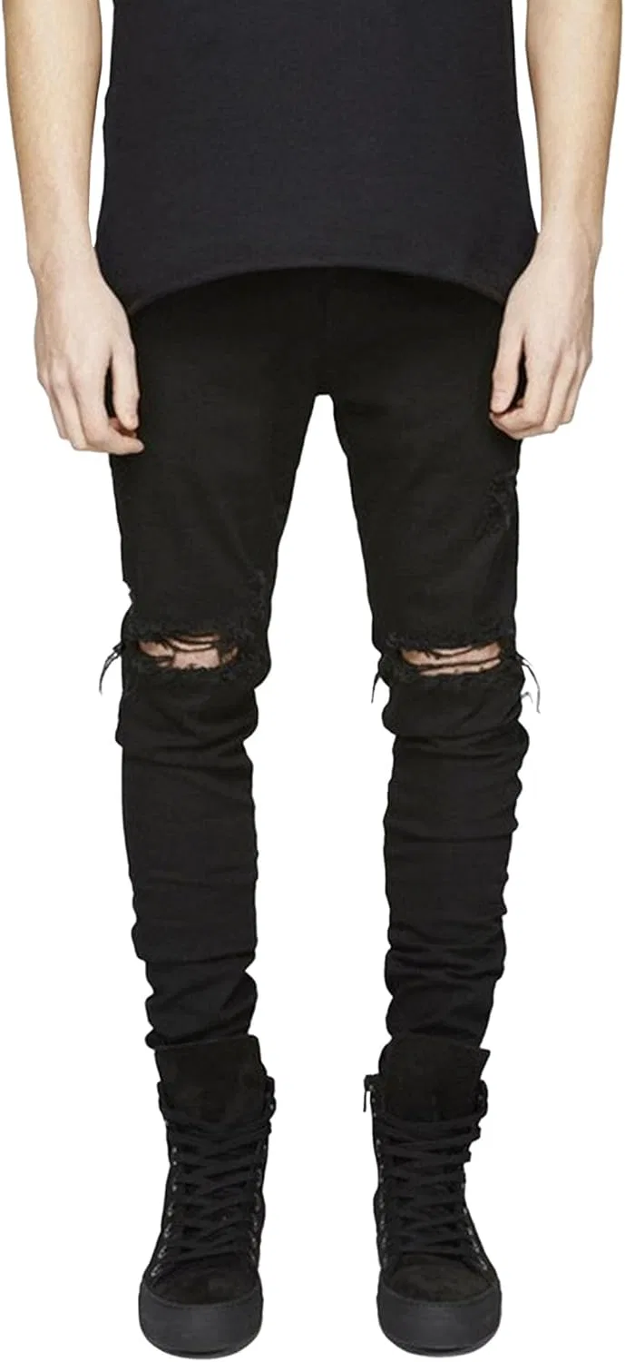 Джинсы рваные Black Ripped