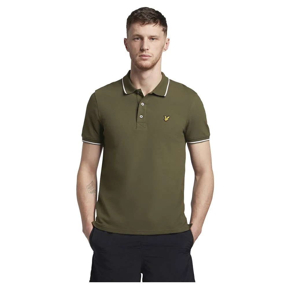 

Поло Lyle & Scott Tipped, зеленый