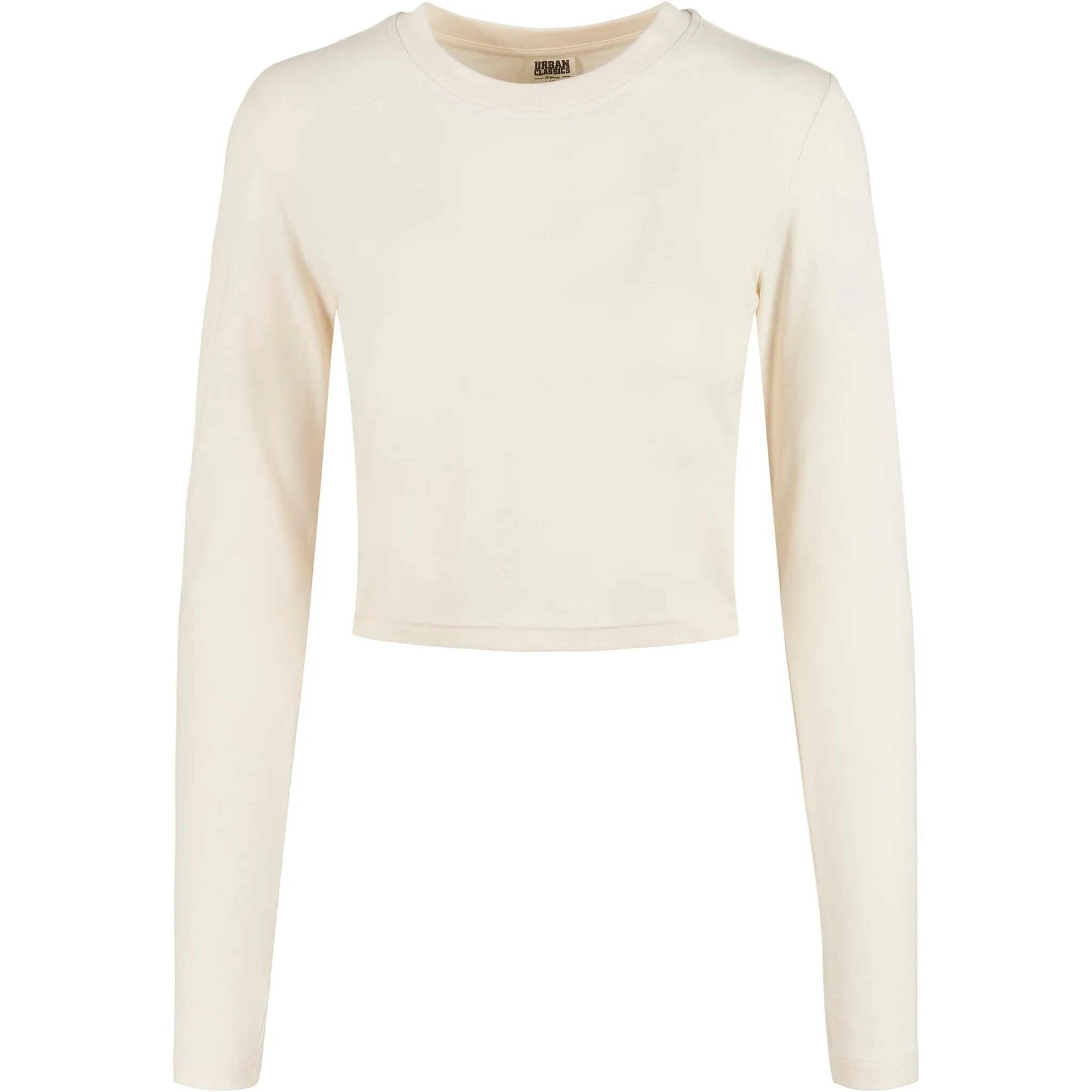 

Рубашка с длинными рукавами URBAN CLASSICS " Urban Classics Women's Ladies Organic Cropped Longsleeve", белый