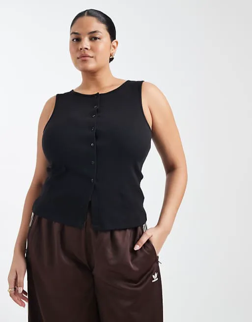 

Черный жилет на пуговицах Brave Soul Curve