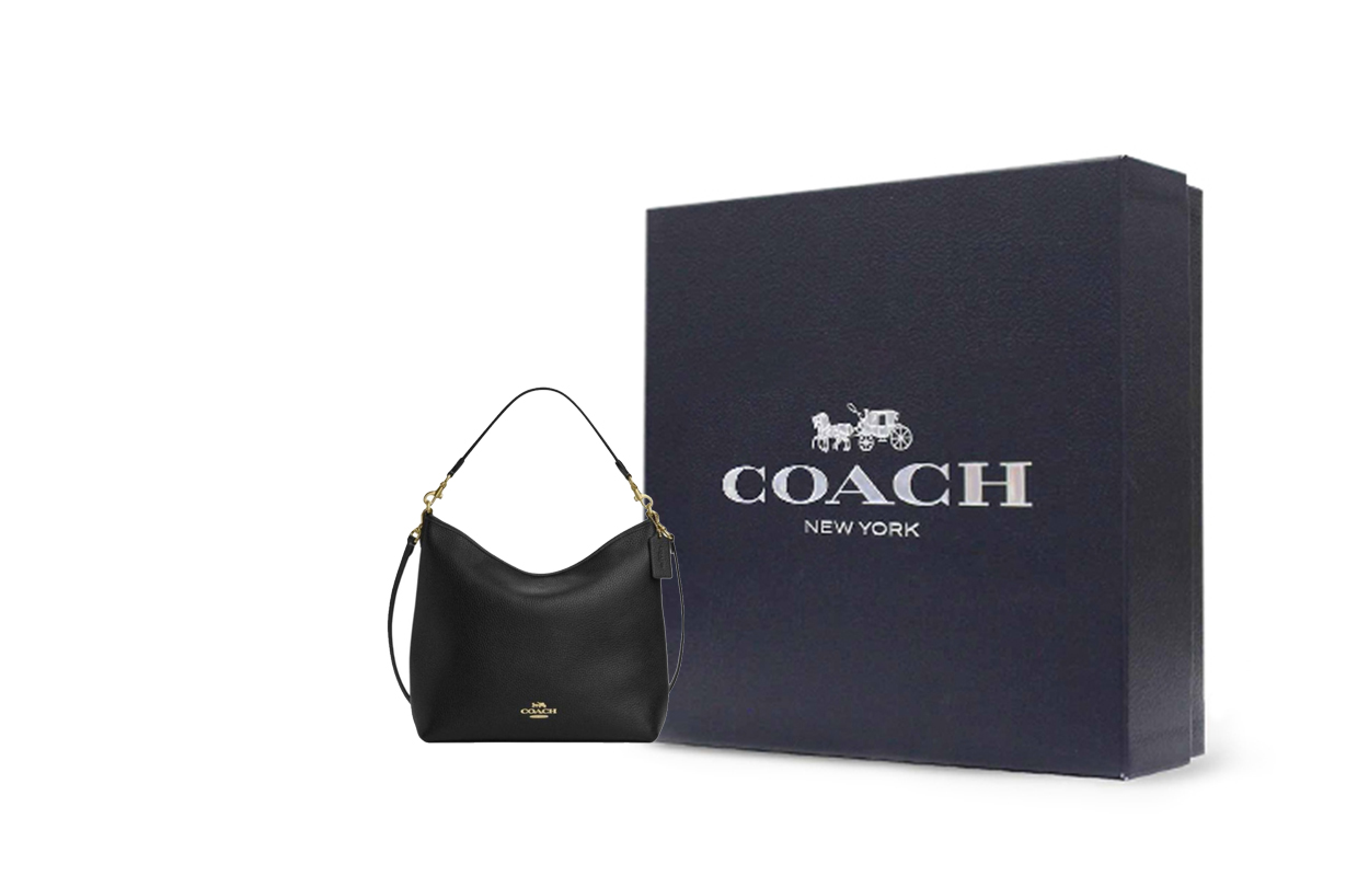 

COACH Сумка через плечо LAUREL из коровьей кожи большая женская черная