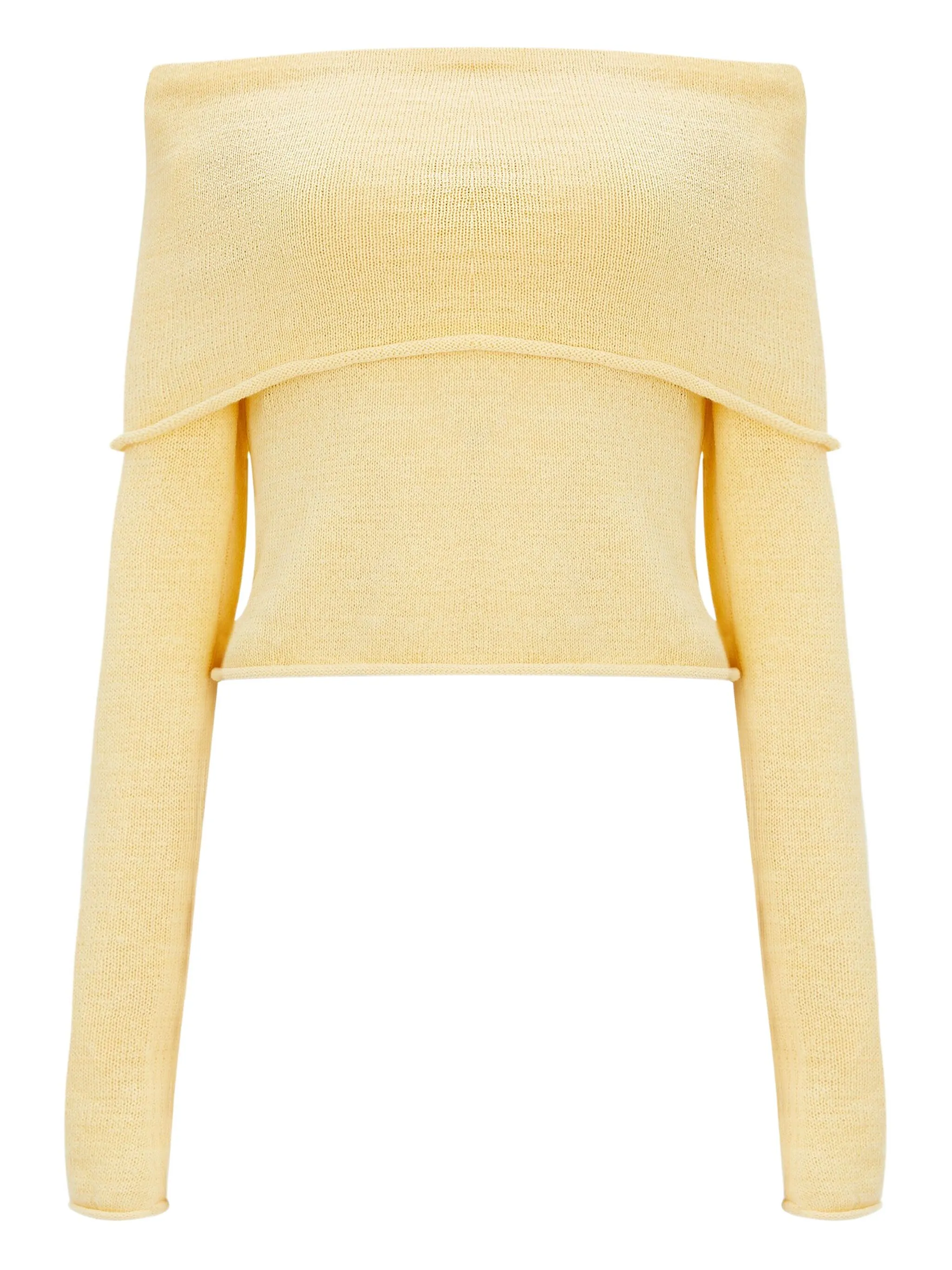 

Свитер с открытыми плечами Seroya, желтый