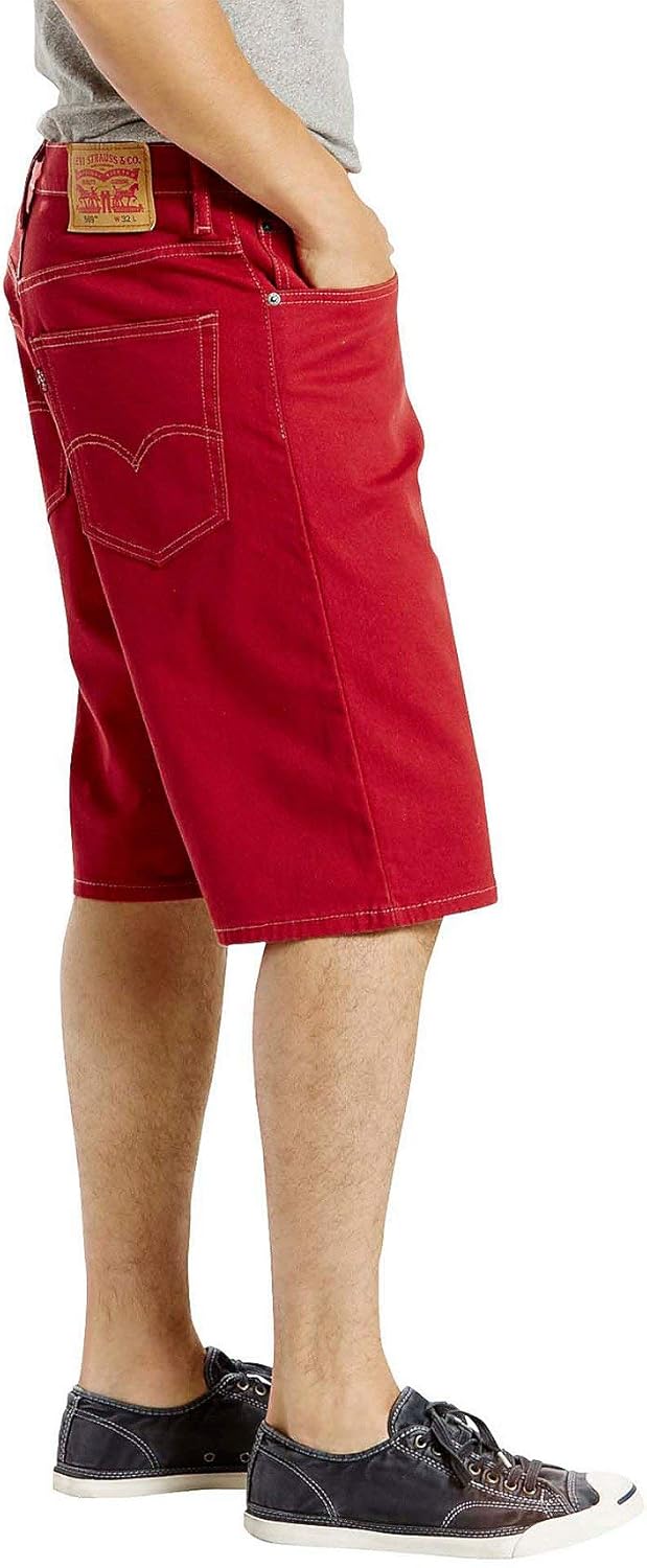 Мужские свободные прямые джинсовые шорты Levi's 569, Rio Red — фото 3