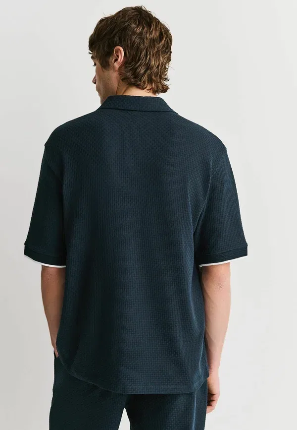 Рубашка Next, navy blue, темно-синий — фото 3