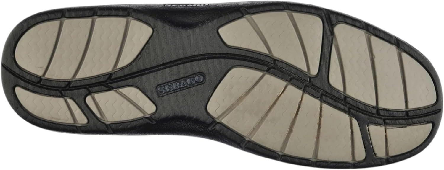 Мокасины Sebago Clovehitch II FGL с вощеной отделкой для мужчин - кожаные лодочные туфли с дышащими сетчатыми вставками, анатомическими EVA подошвами и противоскользящей подошвой, синий/серый/темно-серый/темно-синий — фото 4