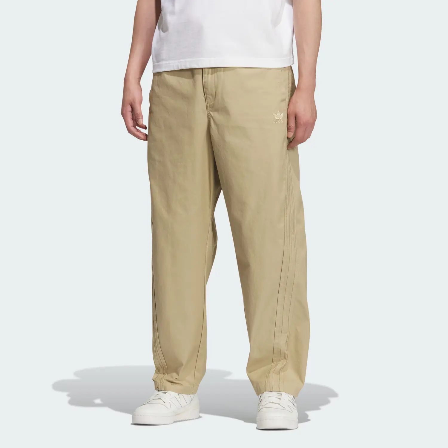 Зауженные брюки вязаные спортивные штаты men's Adidas Originals, коричневый — фото 2