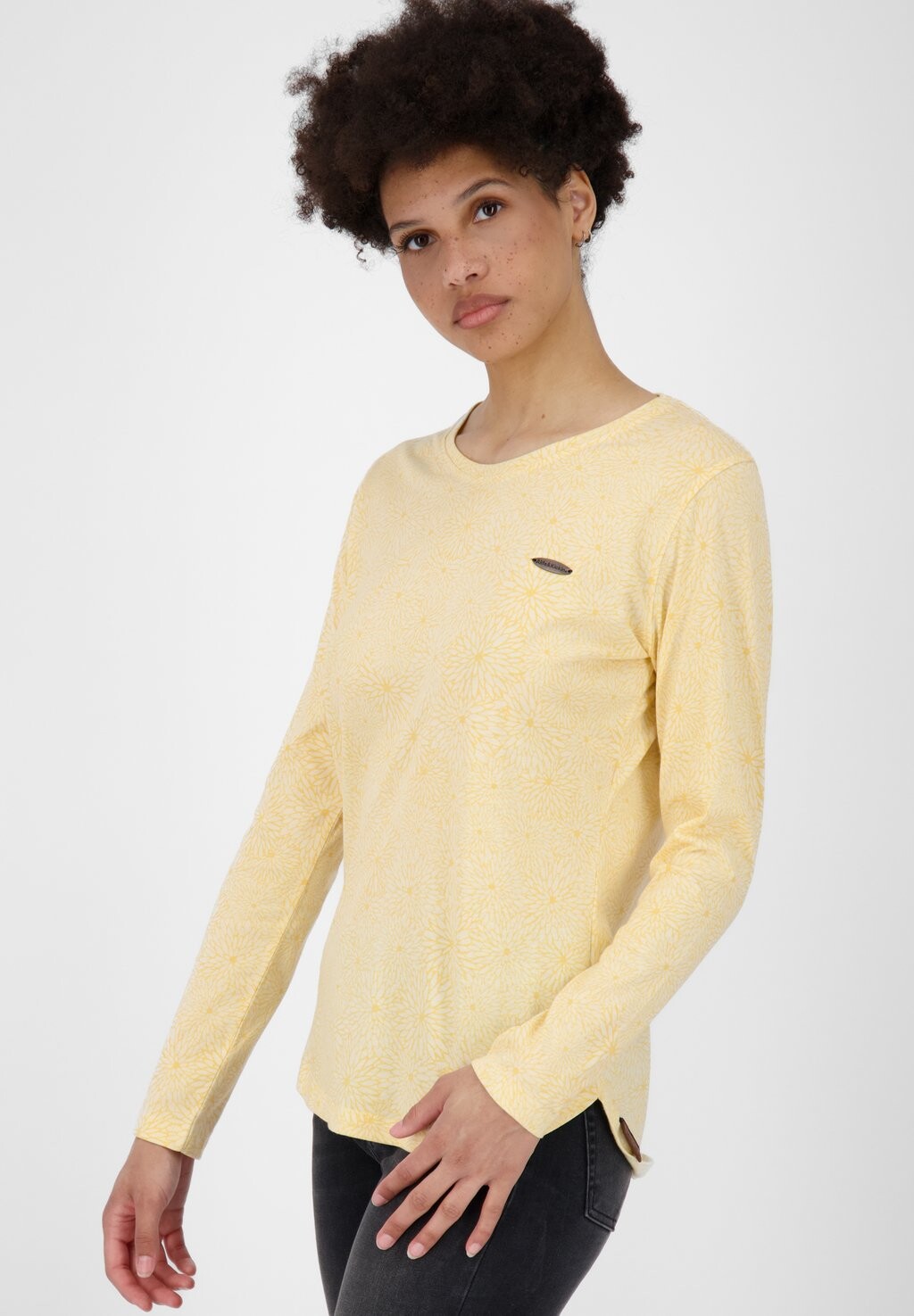 

Топ с длинными рукавами LEAAK B LONGSLEEVE alife & kickin, цвет Mottled Yellow