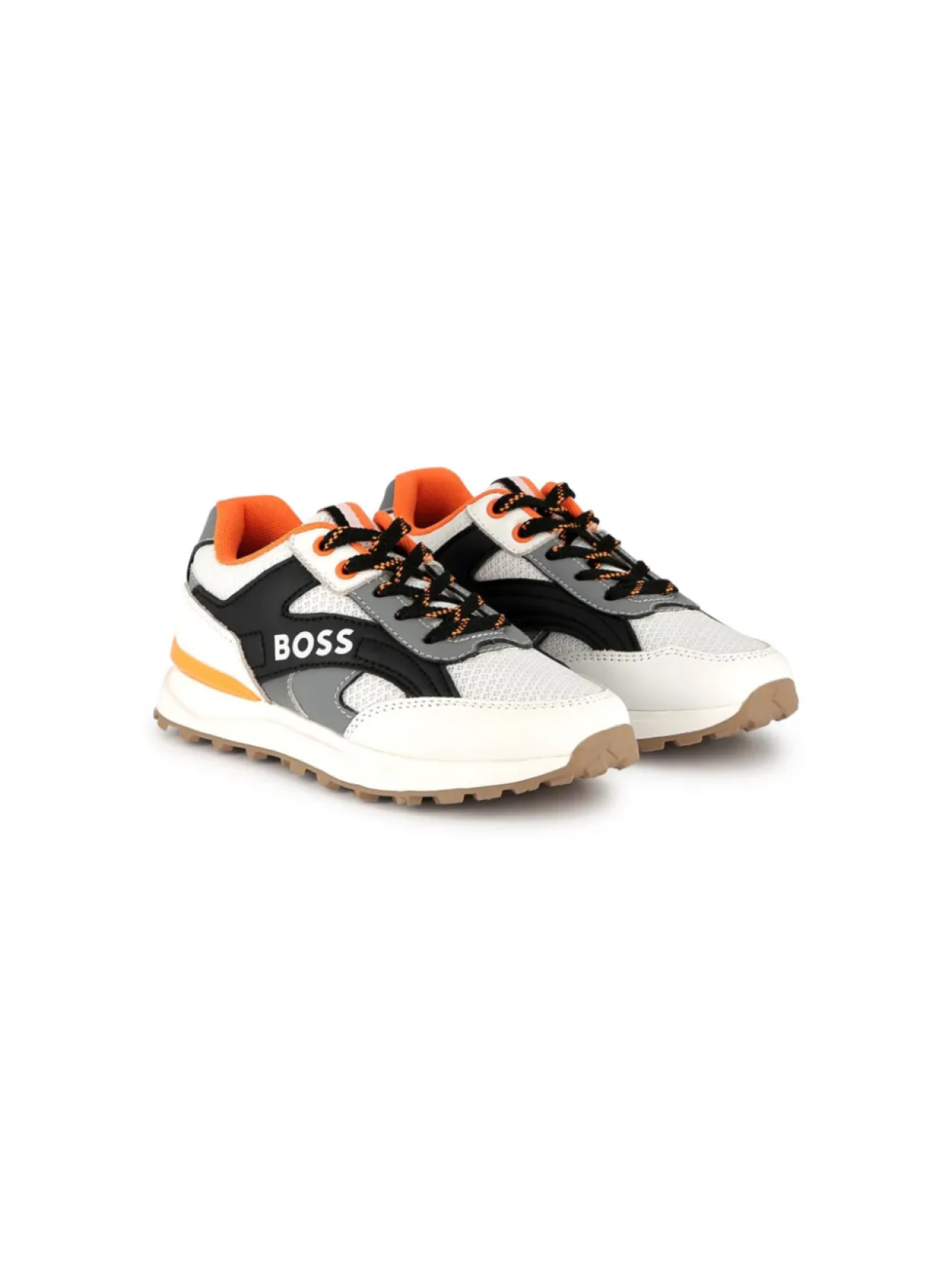 

BOSS Kidswear кроссовки со вставками, черный