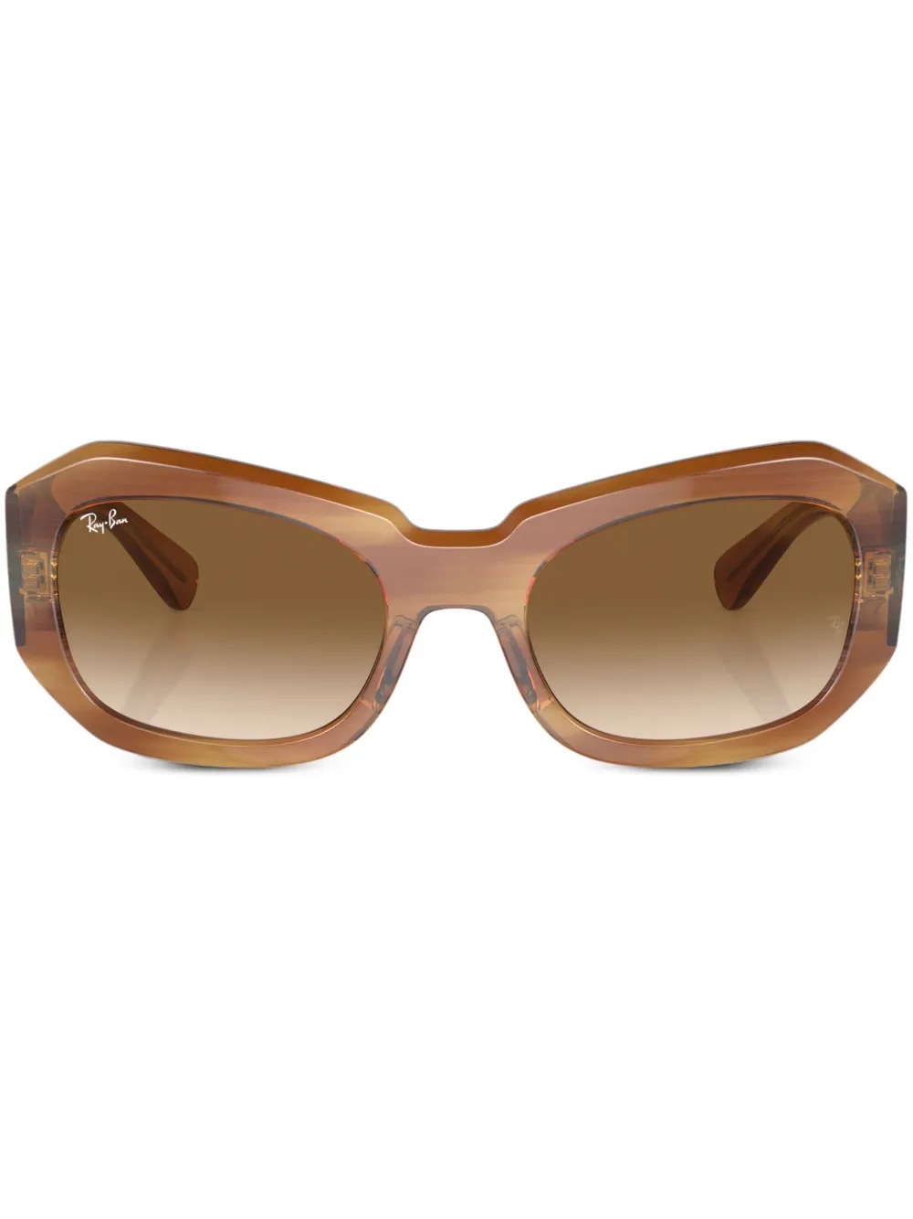 

Солнцезащитные очки Beate в геометричной оправе Ray-Ban, коричневый