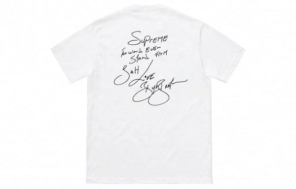 Футболка ss19 buju banton tee reggae character printing short sleeve white Supreme, белый — фото 2