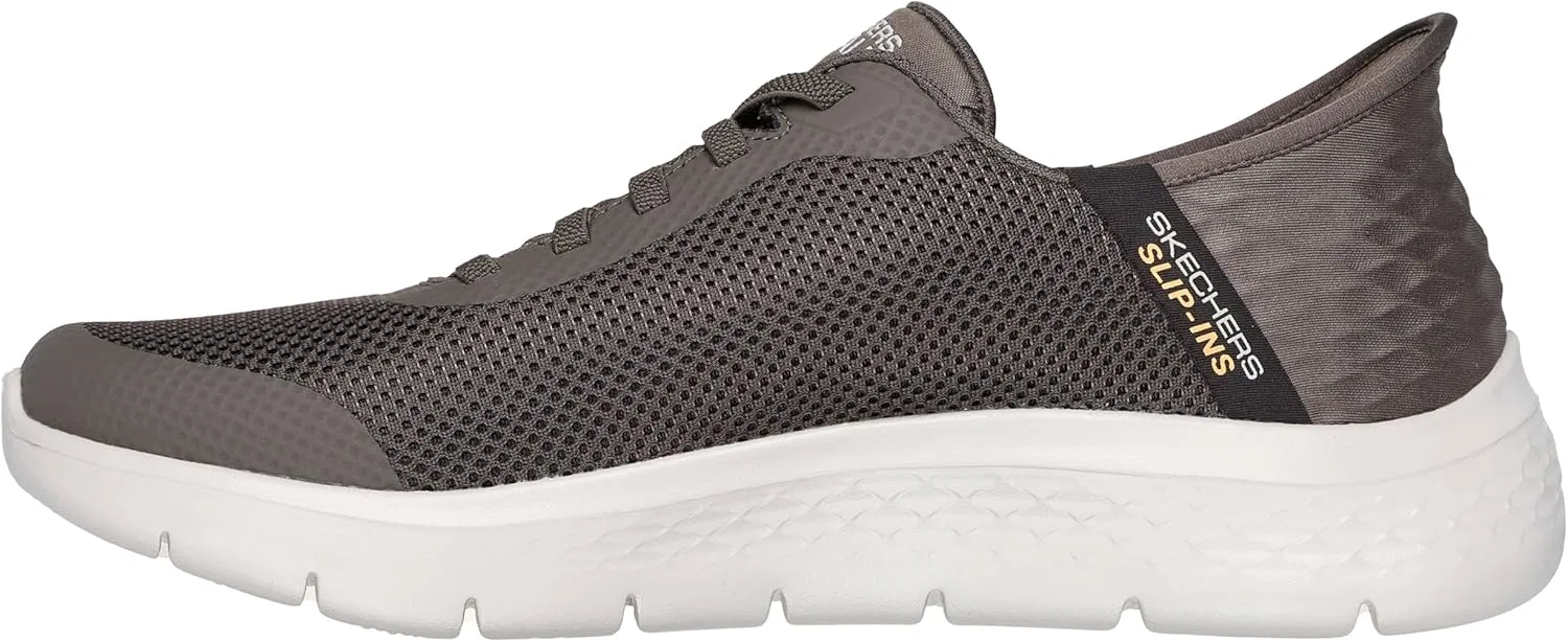 Мужские слипоны Skechers Go Walk Flex Hands Free, Brown — фото 3