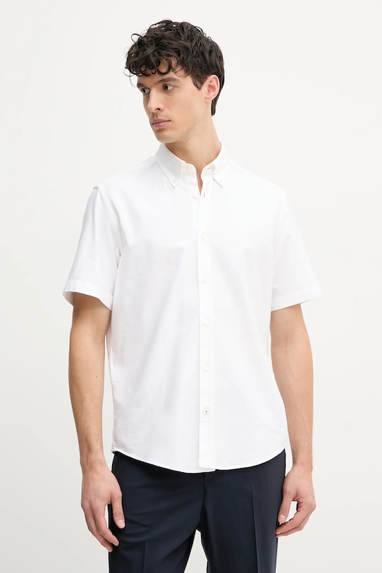 

Хлопковая рубашка Boss, белый