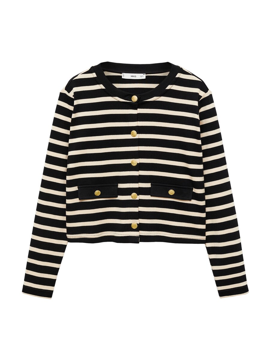 

Вязаный кардиган MANGO Knit Cardigan PORTO, черный