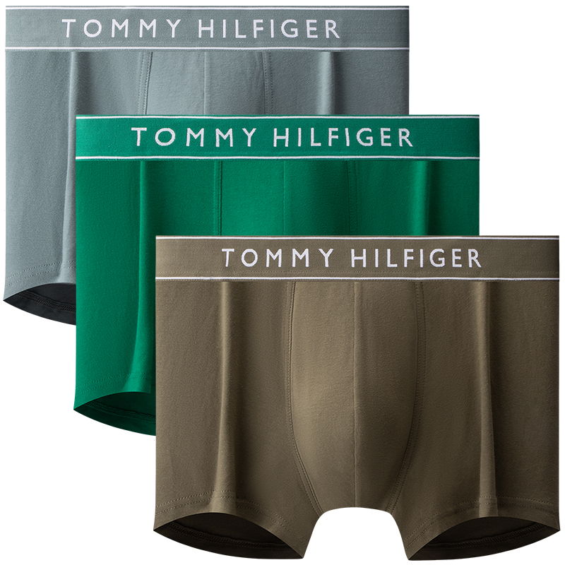 Мужские трусы 3 штуки Tommy Hilfiger, синий/черный/бежевый — фото 3