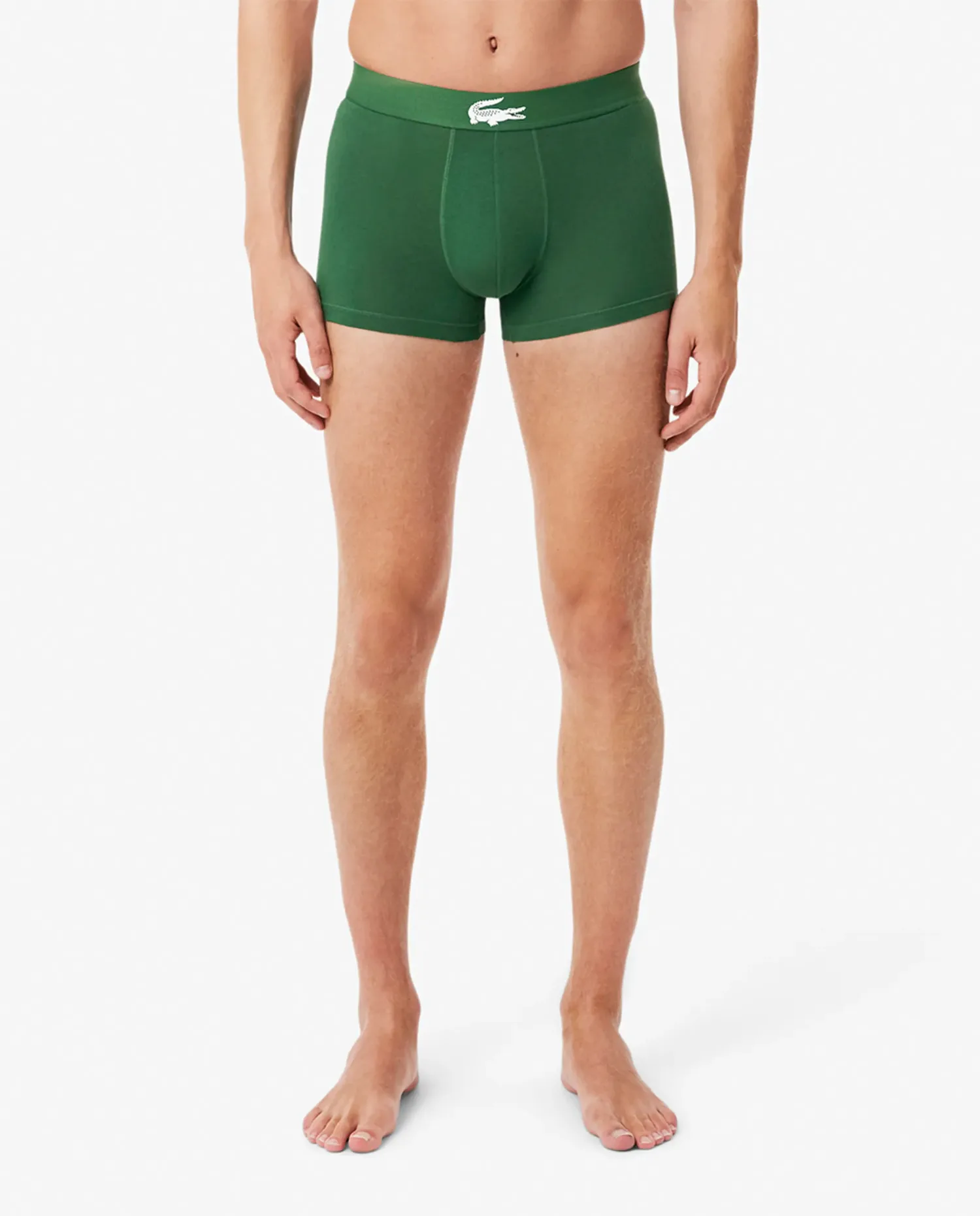 Набор из 3 хлопковых трусов с логотипом на поясе Lacoste, мультиколор — фото 4
