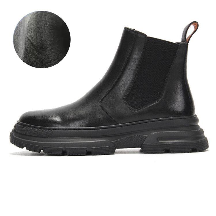 

Ботинки GZZ Chelsea Boots Men Fleece-Lined, черный