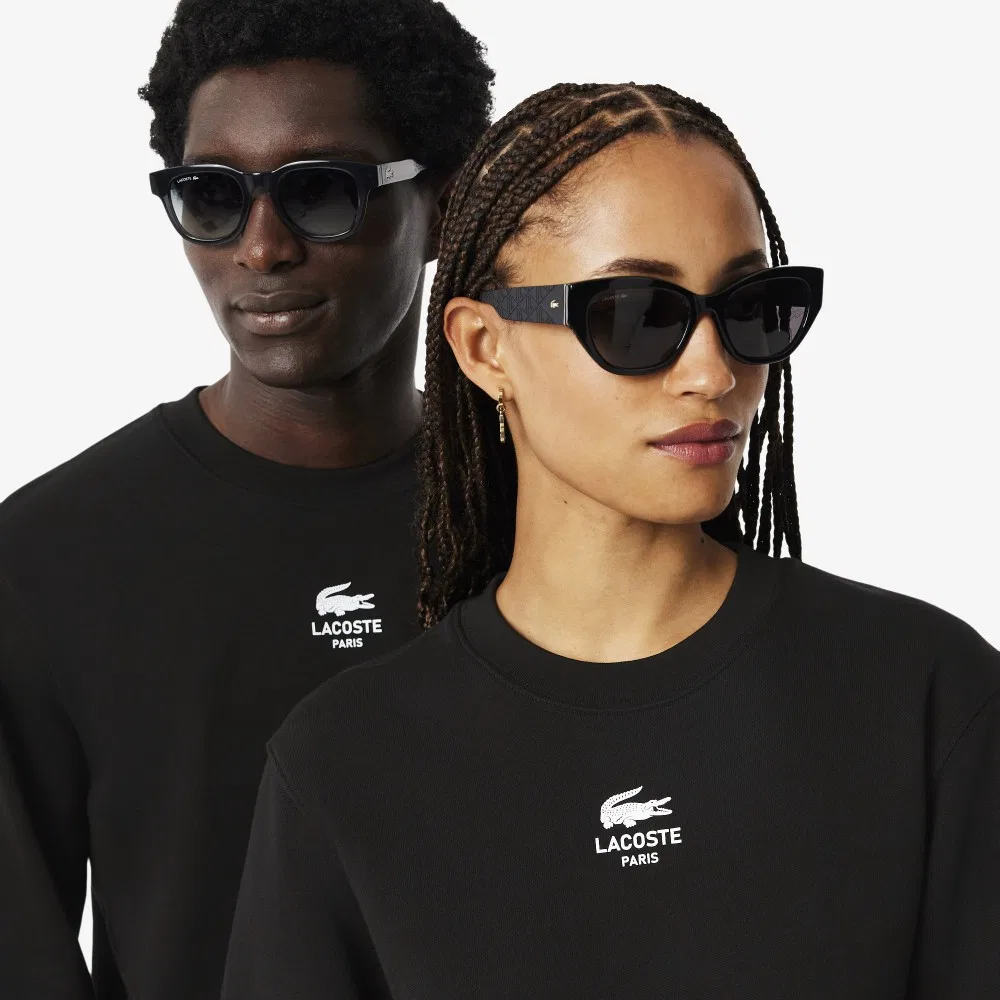 Мужской свитшот Lacoste Soft Branding Crewneck, чёрный — фото 2