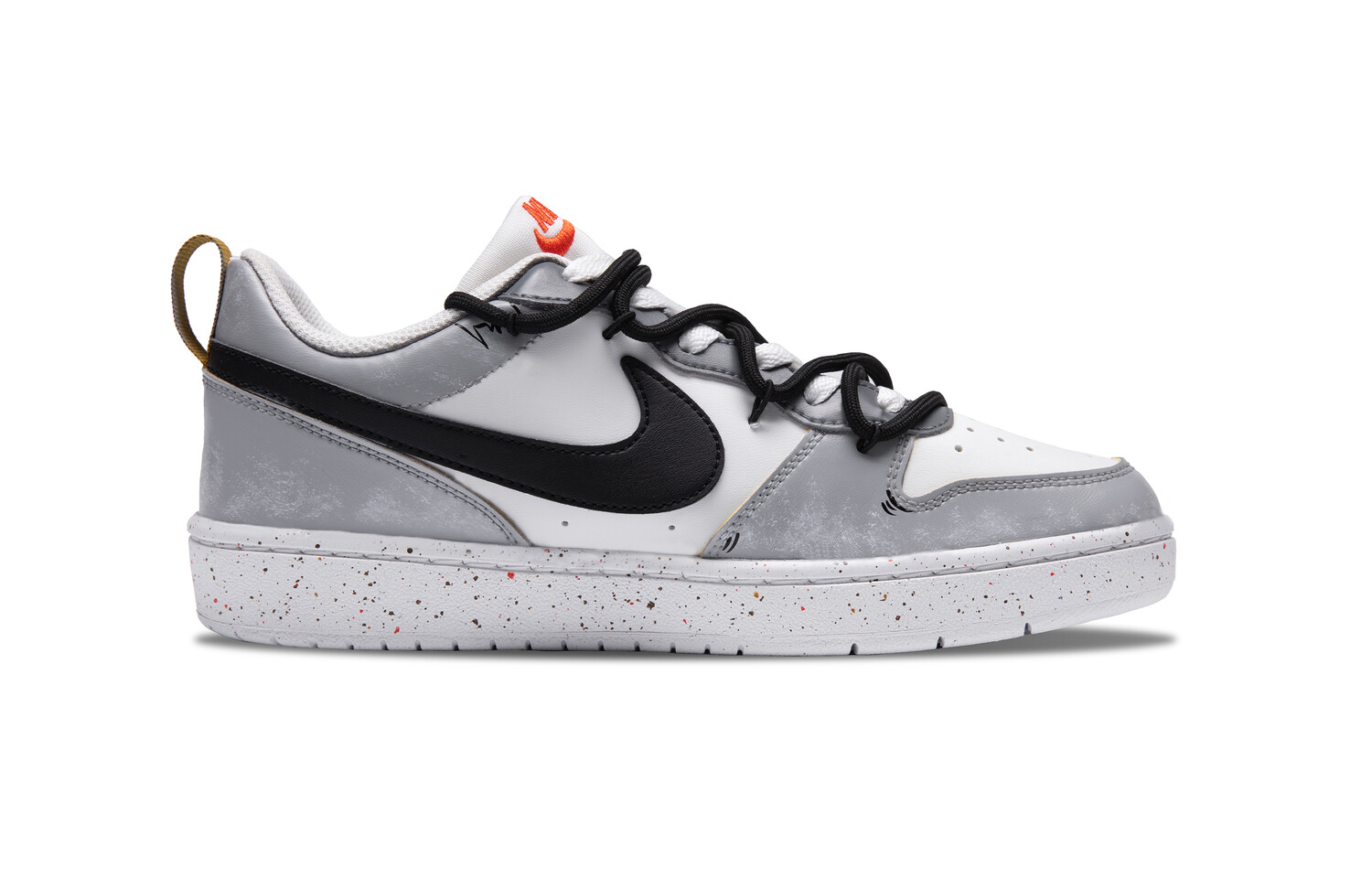 

Кроссовки Nike Court Borough Skateboarding Shoes Women's Low-top White/black/white, серый