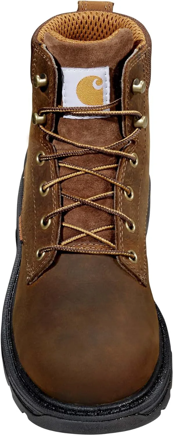 Мужские рабочие ботинки Carhartt Ironwood с водонепроницаемой мембраной и мягким носком, 6 дюймов, коричневый — фото 2
