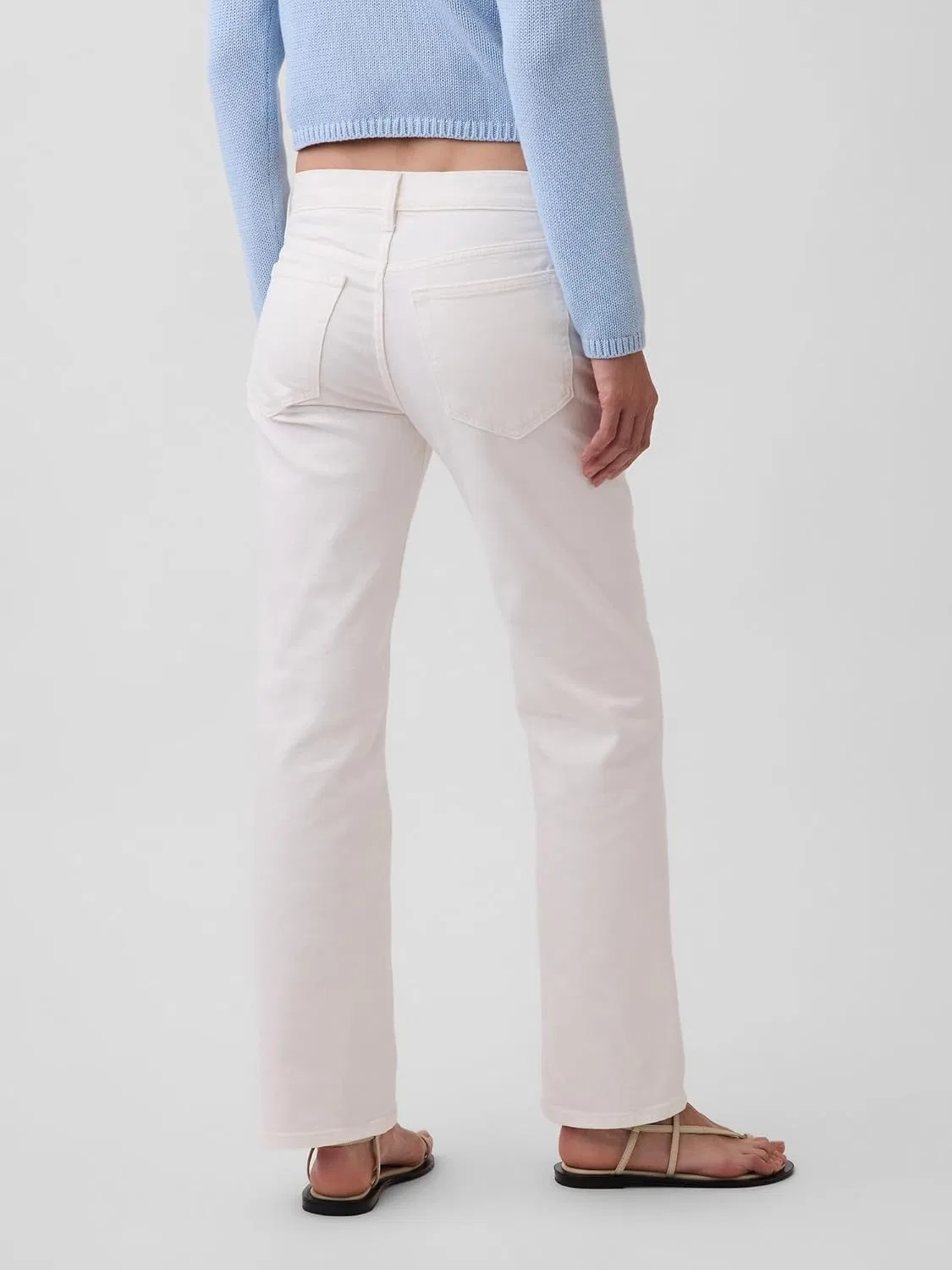Джинсы Relaxed Straight GAP, Winter White — фото 4