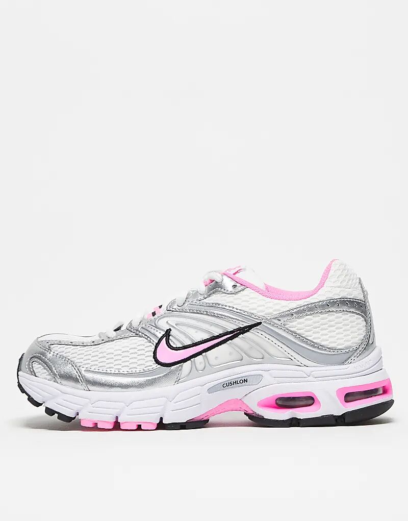 Кроссовки унисекс Nike Air Max Moto 2K белого и розового цветов — фото 2